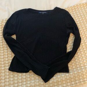 Thick black long sleeve sweater